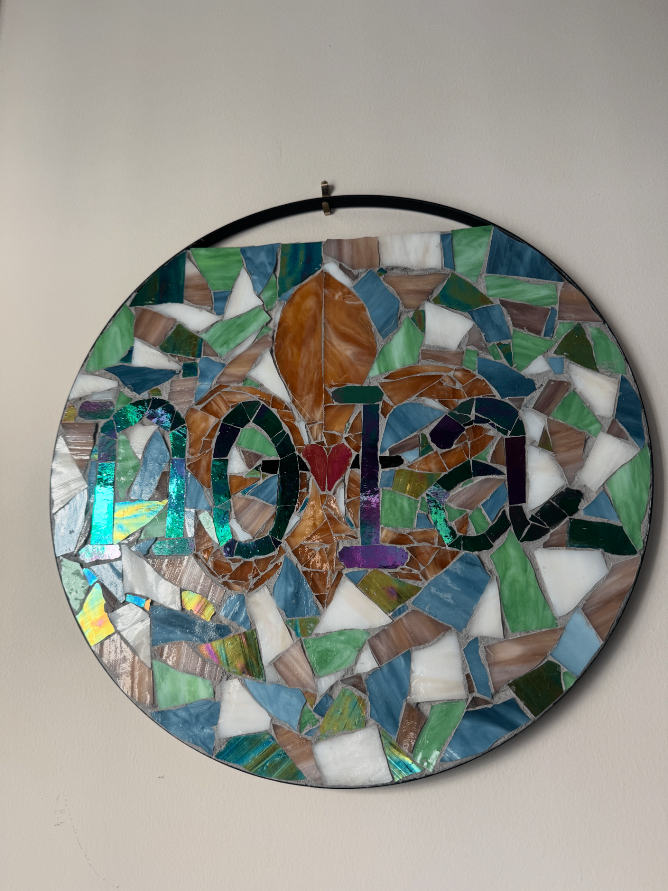 Inheritance, an original glass mosaic artwork by Caitlin Barnes.