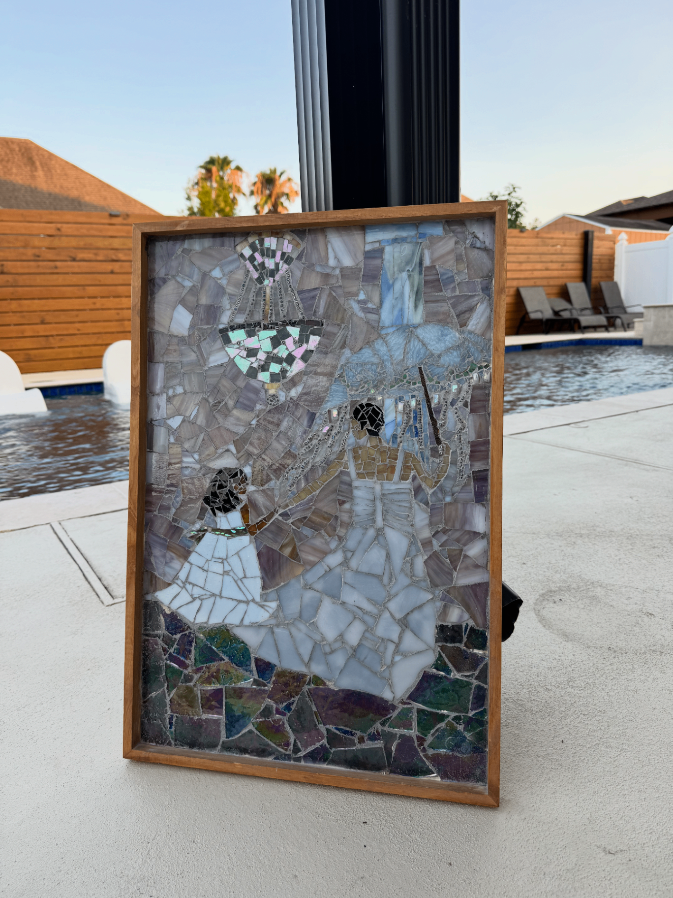The Current Within, an original glass mosaic artwork by Caitlin Barnes.